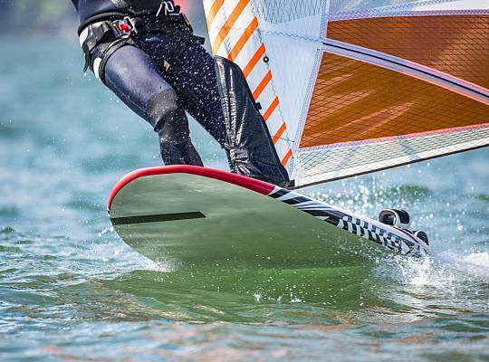 Grafika Lake Sarbsko windsurfing