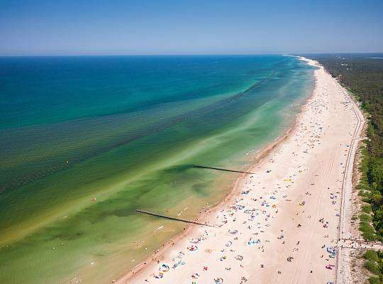 Grafika Łeba sandy beaches
